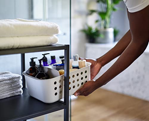 Joseph Joseph EasyStore - Bathroom essentials Storage Basket Organiser with Moveable Divider, Ecru, Large - size: Large (Pack of 1)