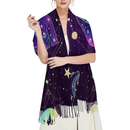Big Oversized Long Scarves Pashmina Shawl Wrap Women gifts - color: Picture (654)