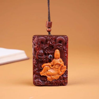 Antique Guanyin Wooden Statue Accents Zen Meditation Wood Sculpture Decor for Living Room Spa Or Yoga Studio Centerpiece Books Living Room Bedroom Ornament
