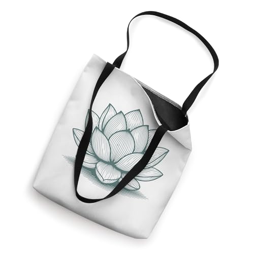 Floral Lotus Spiritual Yoga Meditation Mindfulness & Pilates Tote Bag