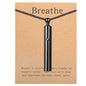 Anxiety Breathe Easy Necklace Mindfulness Breathing Necklace Breathlace Stainless Steel Pendant for Natural Calm & Stress Relief