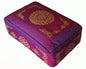 Meditation Cushion - Rectangular Zafu Buckwheat and Kapok Fill Longevity Dharma Key Magenta - color: Magentalongevity
