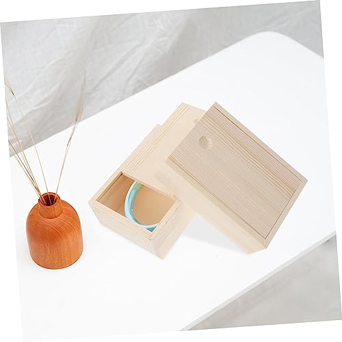 2pcs Quality Material Wooden Pine Storage Box Trinket Boxes Simple Design Compact Sturdy