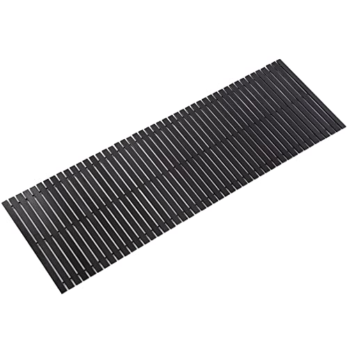 Bath Mat Bathroom Runner Long Large Rugs Floor Wood Shower Bathtub Waterproof Non Slip Accessories 16x48 Inch Easy to Clean, Black, 1 pc - color: Striped Black, size: 16x 48 Inch-1 pc