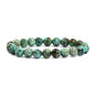 Justinstones 8mm Round Beads Stretch Bracelet 7 Inch Unisex - color: African Turquoise