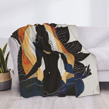 Yoga Meditation Printed Flannel Blanket 40x30 Inch 240g - for Bedroom, Sofa, Office, Plush Warm Sofa Throw Blanket, Comfy Blanket All Seasons - size: 40x30 Inch