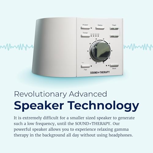 Adaptive Sound Technologies Sound + Therapy - Comprehensive Therapy Experience for Optimal Sleep Environment - Gamma Light & Soothing Noise - Precision Volume Dial - Relaxation Support