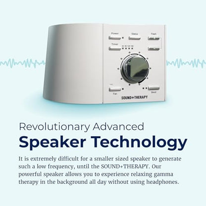 Adaptive Sound Technologies Sound + Therapy - Comprehensive Therapy Experience for Optimal Sleep Environment - Gamma Light & Soothing Noise - Precision Volume Dial - Relaxation Support