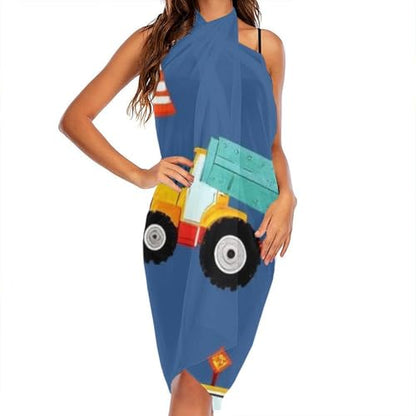 Fashion Travel Swimwear Bikini Wrap All Seasons Chiffon Scarf Beach Yarn Shawl - color: Color968