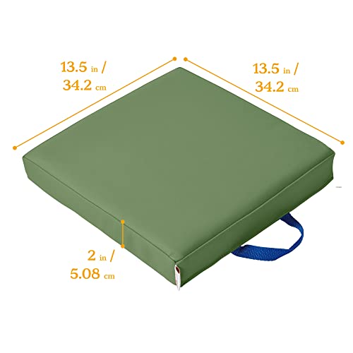 ECR4Kids SoftZone Floor Cushions, Square, Flexible Seating, Hunter Green, 6-Piece - color: Hunter Green