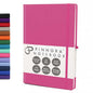 Deep Pink 5.95"x8.45" Notebook – Everyday Journal Note Book & Monthly Planner, 192 Pages, Notebooks for Education, Office & Travel, Durable Cover, Smooth Paper, Ideal Lined Note Pad - color: Deep Pink