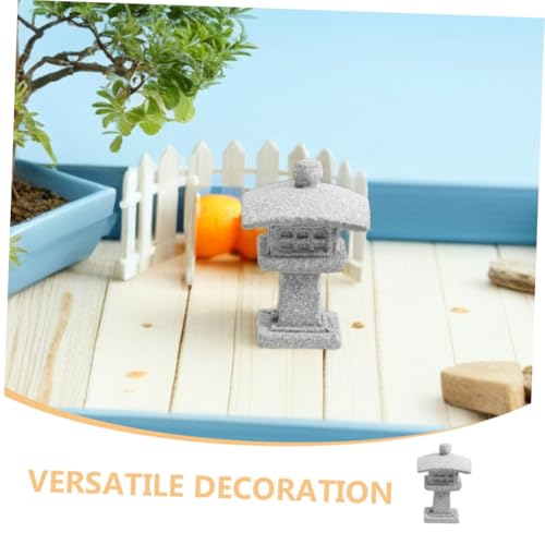 ULTECHNOVO Japanese Mini Statue Zen Garden Lantern Stone Sculpture for Indoor Outdoor Decor