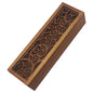 Decorative Wooden Storage Box Lid Rustic Hollow Design for Jewelry Keepsakes and Souvenirs Compact and Lightweight Wooden Box for Home Decor and Organization