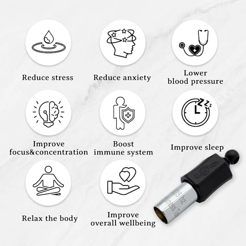 528 Hz Breathing Meditation Whistle Stress Relief Calm Meditation Whistle Frequency Sound Healing Device by Adjusting The Breathing for Anxiety Relief Mindfulness