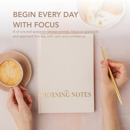 Morning Notes – Undated 3-Month Daily Planner & Mindfulness Journal | A5 Morning Routine Journal with Daily Prompts, Gratitude & Self-Care Exercises