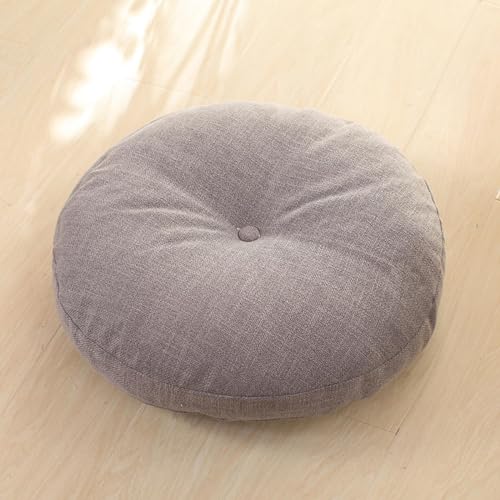 Floor Pillow,Large Cushions Sitting for Adults,Floor Pillow for Meditation or Yoga Indoor/Outdoor Round Cotton Chair Cushions with Zipper for Home Sofa Bed Car Decor Floor Pillow Cushion