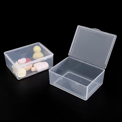 Transparent Storage Box Rectangular Plastic Jewelry Stationery Container Case Multipurpose Home Organizer Boxes