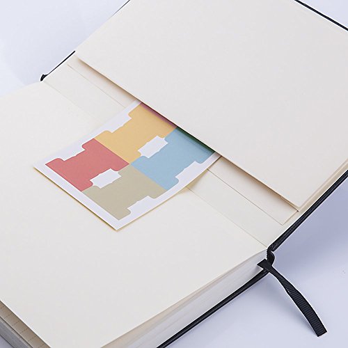 Lemome Ruled Notebook/Journal - Lined Journal for Writing, 5.75'' x 8.4'' Notebook Journal, 146 pages Faux Leather Notebook with Thick Paper, Waterproof Hardcover, Elastic Closure - color: black