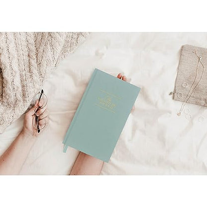 The Gratitude Journal - for More Mindfulness, Happiness, Positive Vibes, Affirmations, Productivity, and Self Reflection -Undated Daily Journal - color: Emerald Green