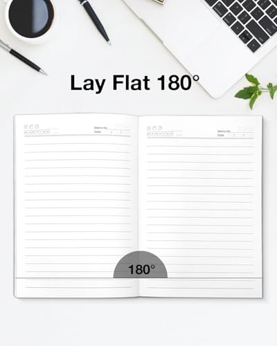 Journal Notebook for Women Men, College Ruled Notebook for Work School Writing Note Taking Journaling, 6 x 8.2 Inches -Pink