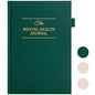 Mental Health Journal for Women and Men - Anxiety & Guided Journal with Mood & Habit Tracker - Take 5 Minuets Everyday - 91 Days Self Care Journal with Prompts, Green - color: Green