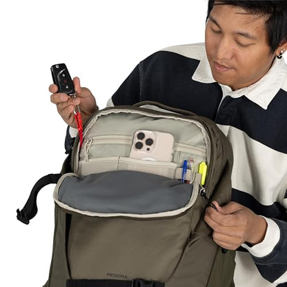 Osprey Proxima 30L Campus Laptop Backpack - Everyday Bag with Tech Storage, Bottle Pockets & Comfortable Carry, Black-Shale Grey - color: Black-shale Grey