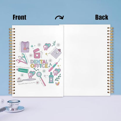 WUCHJ Dentist Gifts Notebook, Dental Hygienist Assistant Gifts Journal, Dental Doodle Spiral Notebook Journal for Note Taking, Dentist Office Supplies, 5.5x8.3 Inch - color: dentisit