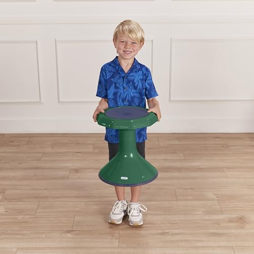 ECR4Kids ACE Active Core Engagement Wobble Stool, 15-Inch Seat Height, Flexible Seating, Green - color: Green