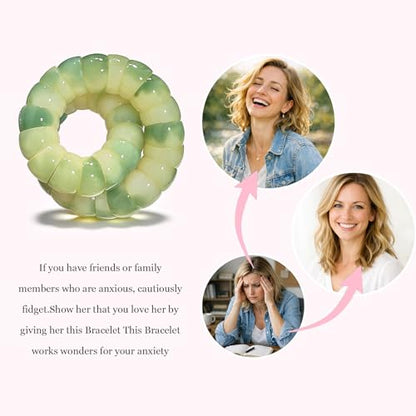 Long tiantian Bodhi Fidget Bracelet for Women Natural Mudi Bodhi Seed Stretch Bracelets Protection Healing Jewelry Anxiety Relief Items - color: A9