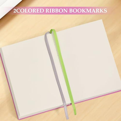 Blank Journal Notebook 720 Pages 3.9 × 5.5 No Lines Soft Leather Pocket Blank Notebook for Women Drawing Book Memo Writing Sketch Diary Notebook (Purple Blank Notebook) - color: Purple Blank Notebook