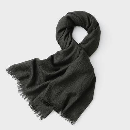Pashmina Shawl Party Wraps Evening Dress Bridesmaid Long Cotton Scarves for Wedding - color: Black Grey 19