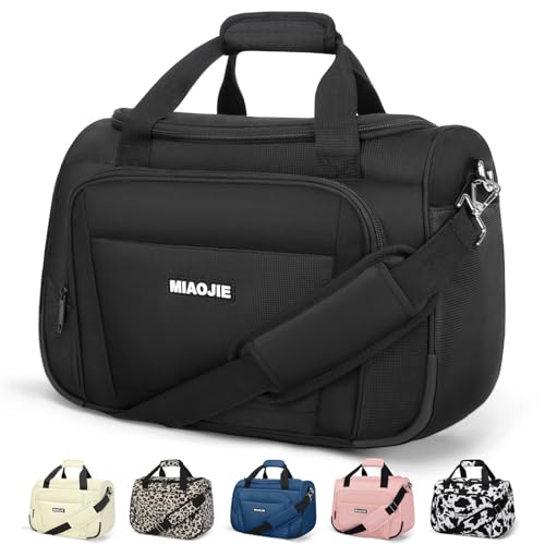Underseat Carry On Luggage Lightweight Travel Tote Weekender Bag Overnight Duffle Bag for Travel, Travel Essentials Personal Item Travel Bag for Women and Men,Black-16Inch - color: Black, size: 16IN