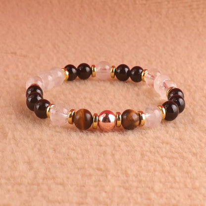 KSQS Healing Stone Bead Bracelet for Women, Natural Gemstones Balance Protection Bracelet, Spiritual Crystal Beads Bracelet Anxiety Relief with Meaning Card - style: Protection-1