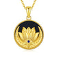Evil Eye Necklace for Women 925 Sterling Silver, Protection Necklace with Blue Evil Eye Charm, Evil Eye/Lotus Pendant Jewelry, Birthday Christmas Gifts for Her - style: Lotus Evil Eyes 06