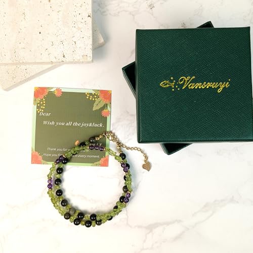 Crystal Pendant Necklaces Healing love Women's Men's choker Obsidian Tiger eye White Crystal Black Gold waterproof dainty Charm stackable statement Cute Stone necklace Unisex - style: Olivine
