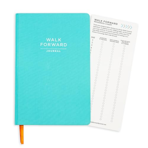 The Walk Forward Journal – (Teal) A 60-Day Daily Journal for Spiritual, Emotional, and Personal Growth – Reflection, Mindfulness & Inspiration – Daily Affirmations and Goal-Setting – Undated Life Planner for Women & Men - color: Teal