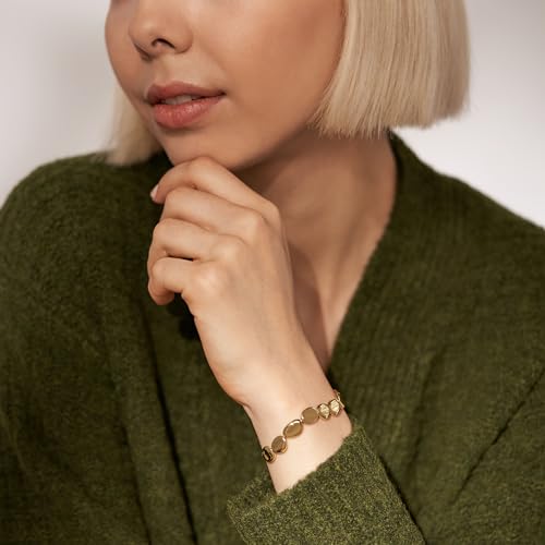 Skagen Women's Trendy Silver, Rose Gold or Gold Stainless Steel Bangle or Cuff Bracelet