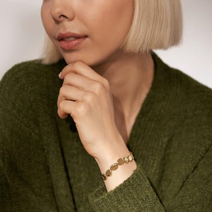 Skagen Women's Trendy Silver, Rose Gold or Gold Stainless Steel Bangle or Cuff Bracelet