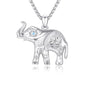 Evil Eye Necklace for Women 925 Sterling Silver, Protection Necklace with Blue Evil Eye Charm, Evil Eye/Lotus Pendant Jewelry, Birthday Christmas Gifts for Her - style: Elephant with Evil Eye Necklacse