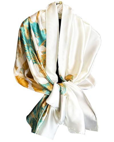 Dress Scarves Shawl Wraps Long Silky Scarf for Women Dressy Fashion Lightweight for Decorative Formal Evening Gowns - color: 1006-elegant Oil Painting