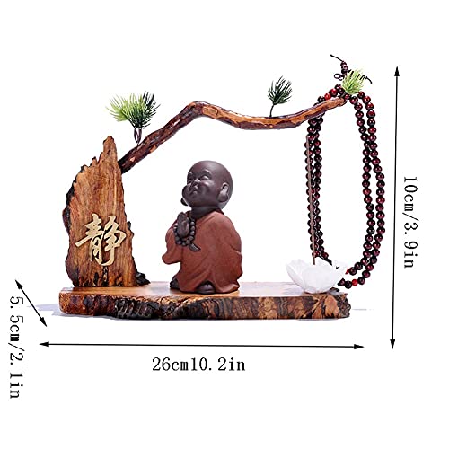 Table Desktop Decor Creative Chinese Desktop Decoration Zen Little Monk Home Decoration Ceramic Desktop Crafts Decoration Accessories Statue Ornament