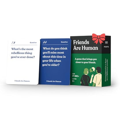 Friends are Human | 140 Conversation Cards to Help Deepen Friend Relationships | Card Game for Bonding & Communication | Therapy for Adults | from The Makers of Parents Are Human - style: Friends Are Human