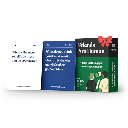 Friends are Human | 140 Conversation Cards to Help Deepen Friend Relationships | Card Game for Bonding & Communication | Therapy for Adults | from The Makers of Parents Are Human - style: Friends Are Human
