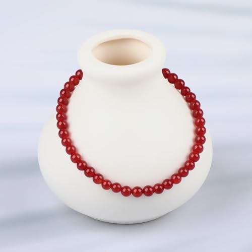 LPBeads Handmade Natural Gemstone Stretch Elastic Bracelet Healing Crystal Round Stone Beads Jewelry Gifts for Women Men - color: Carnelian, size: 4mm