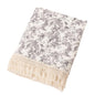 vctops Muslin Baby Blanket with Tassels 100% Cotton Leaf Print Swaddle Blankets 39"x47" Lightweight Soft Breathable Gauze Blanket for Sleeping (Leaf A,39"x47") - color: Leaf, size: Baby(39"x47")