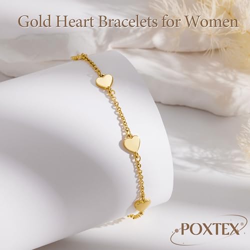 3mm Diamond Classic Tennis Bracelet for Women Dainty, Gold Jesus Cross Bracelets Trendy, 14K Gold Plated Heart/Evil Eye/Pearl/Starfish & Seashell Charm Bracelets for Women Bulk - style: 5 Heart-Gold