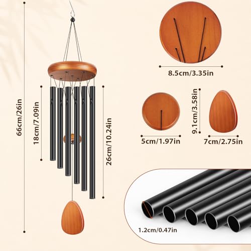 Winzwon Wind Chimes for Outside House Warming Gifts for Women, New Home Gift Men, Outdoor Gifts for Neighbor Hotness Parents Garden Aluminum Hanging Metal Windchimes Outdoors for Patio Porch Yard