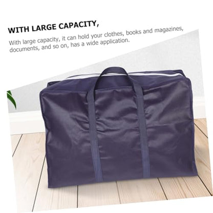 Toyvian Luggage Storage Bag for Moving Capacity Household Sundries Storage Bag with Handles Comforter Bag for Travel Camping and Organizing Clothes