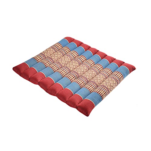 Zafuko Rollable Cushion - Organic Kapok Filling, use Rolled or Flat for Yoga and Meditation, Lightweight, Great car or seat Cushion