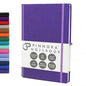 Purple 5.95"x8.45" Notebook – Everyday Journal Note Book & Monthly Planner, 192 Pages, Notebooks for Education, Office & Travel, Durable Cover, Smooth Paper, Ideal Lined Note Pad - color: Purple
